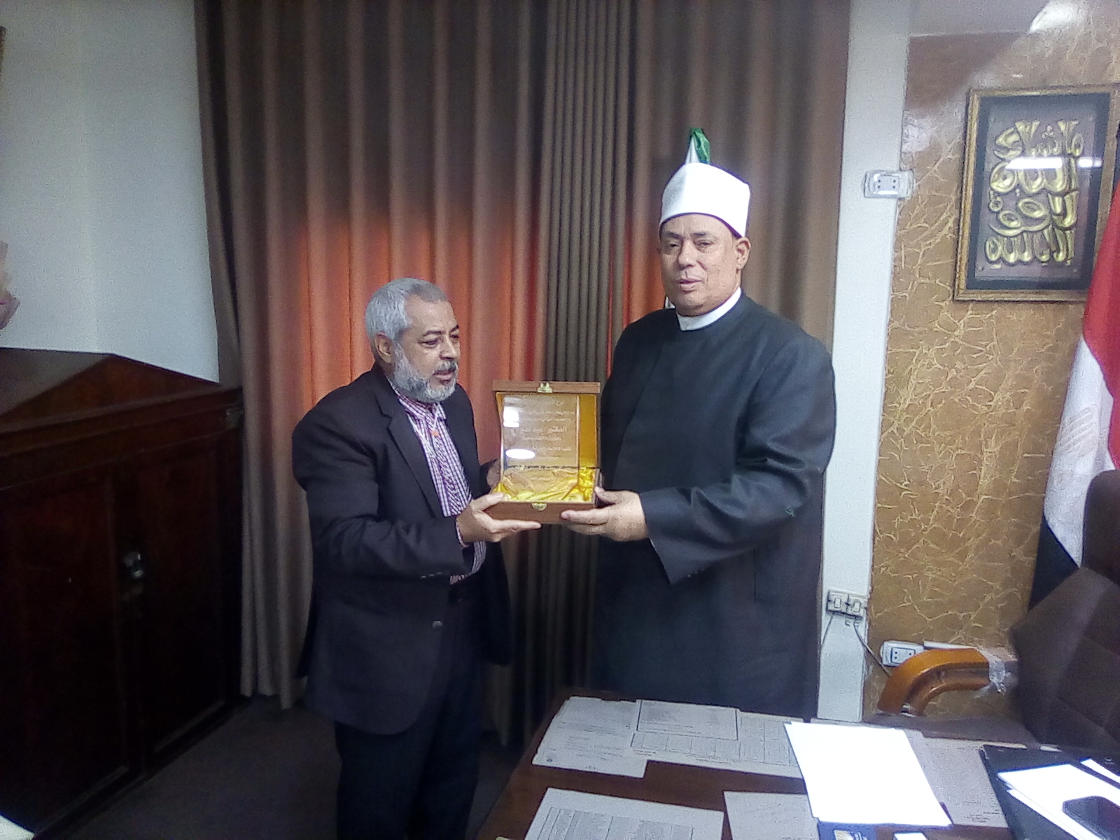 بفضل الله تعالي ورعايته شيخنا عمارة وكيلا للوزارة